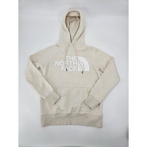 The North Face Women's White Long Sleeve Kangaroo Pocket Pullover Hoodie Size XS